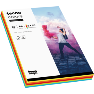 Kopierpapier tecno® colors Pastellfarben-Mixpack
