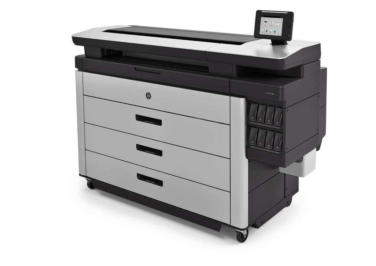 Die HP PageWide 8000 für alle, die keine Kompromisse machen: HighSpeed Drucker mit integriertem Medienstapler und Falter.