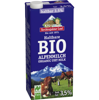 Haltbare Bio-Alpenmilch