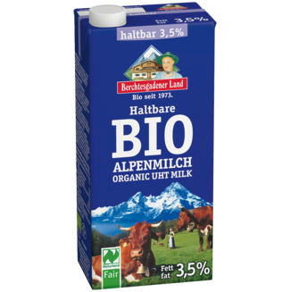 Haltbare Bio-Alpenmilch