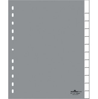 Blanko-Register aus PP, grau