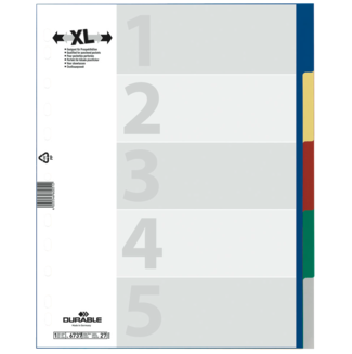 Blanko-Register, farbig, überbreit