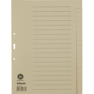 Blanko-Register aus Papier