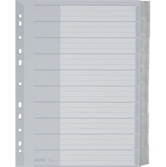 Blanko-Register aus Kunststoff