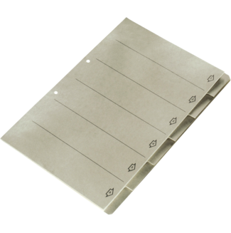 Blanko-Register aus Karton für Universal-Hängeregistratur
