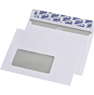 Briefumschlag DIN C6, weiß, HK, mit Fenster / Innendruck