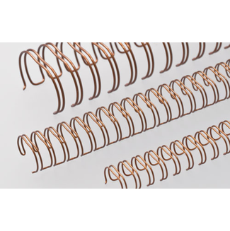 Drahtbinderücken Ring Wire® 3:1 Teilung, bronze
