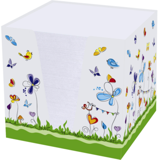 Notizzettel-Box Schmetterlinge