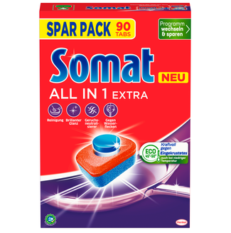 Geschirr-Reiniger Tabs SOMAT 10 All in 1 Extra Spar Pack