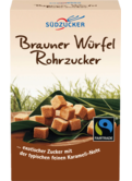 Brauner Würfel-Rohrzucker