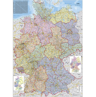 Organisations- und Verwaltungskarte Deutschland