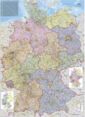 Organisations- und Verwaltungskarte Deutschland