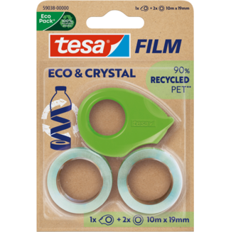 tesafilm Eco & Crystal inkl. Handabroller