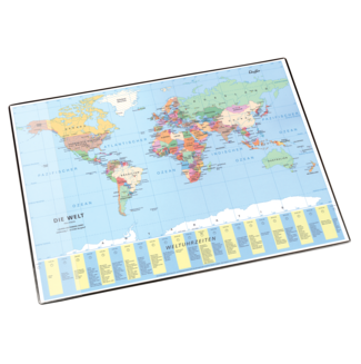 Schreibunterlage Weltkarte
